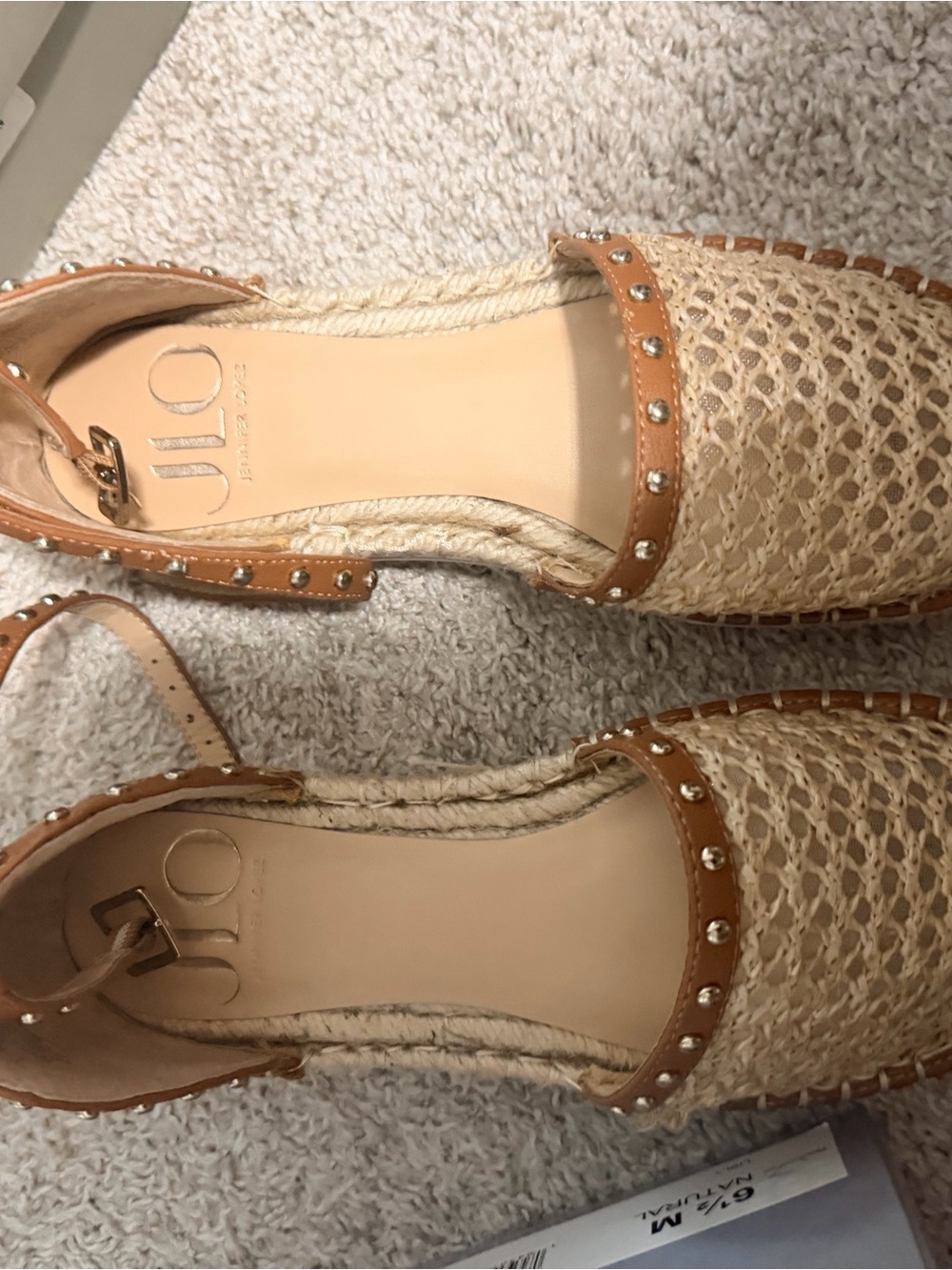 Woven Espadrille Flat - Natural/Tan